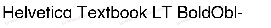 Helvetica Textbook LT BoldObl字体转换